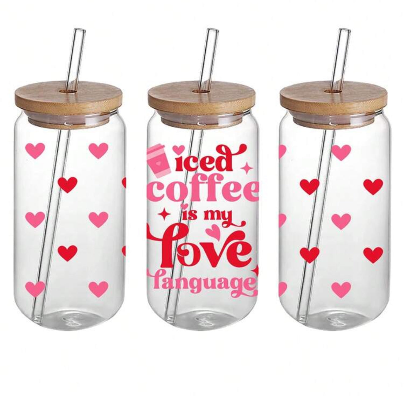 Iced Coffee in my love Glass