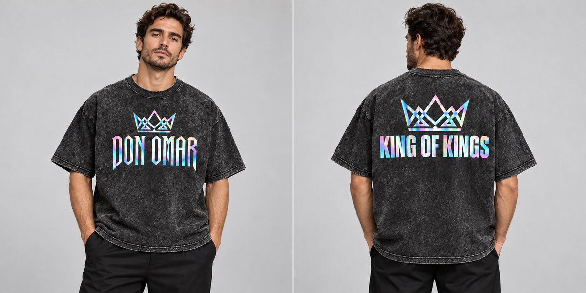 Tshirt oversize  Don Omar reflect