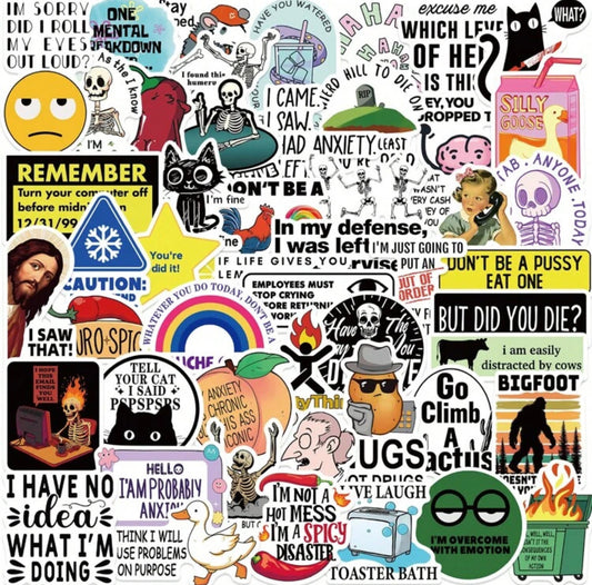Sarcastic meme stickers