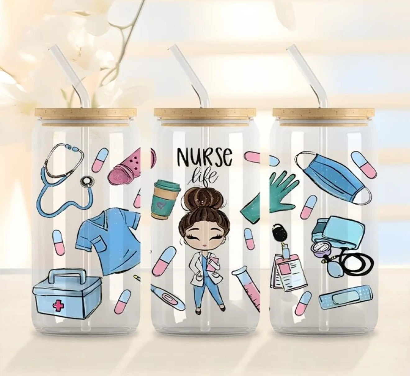 Nurse Life Glass