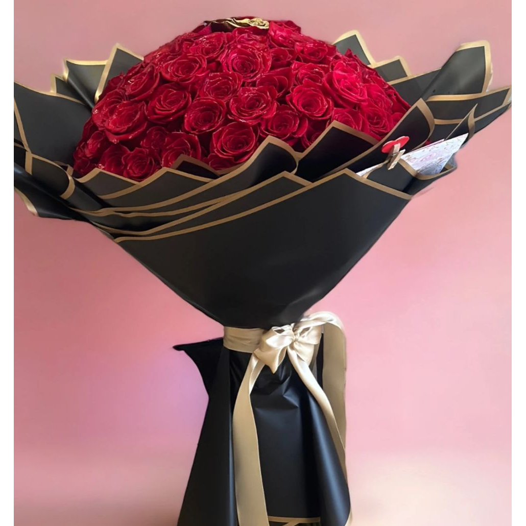 SUBLIME 100 RED ROSES BOUQUET