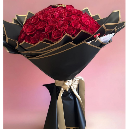 SUBLIME 100 RED ROSES BOUQUET